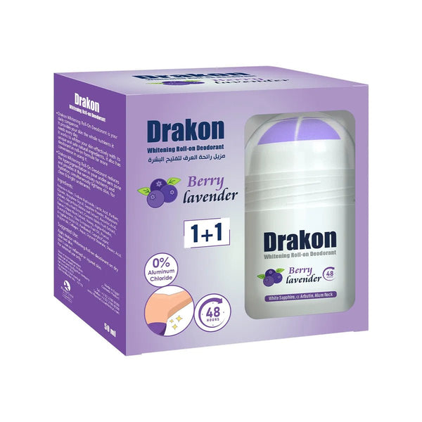 Drakon Whitening Roll - on Deodorant Berry Lavender 1+1 - ladyy