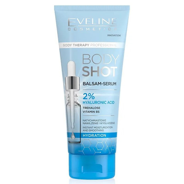 Eveline Body Shot Balm - Serum 2% Hylauronic Acid Hydration 200 ml - ladyy