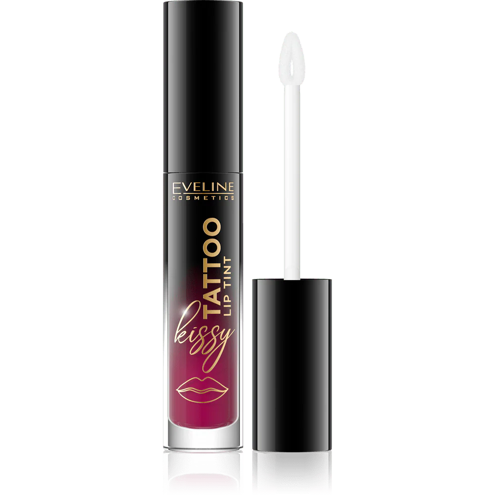 EVELINE COSMETICS KISSY TATTOO LIP TINT 01 Pretty Purple - ladyy
