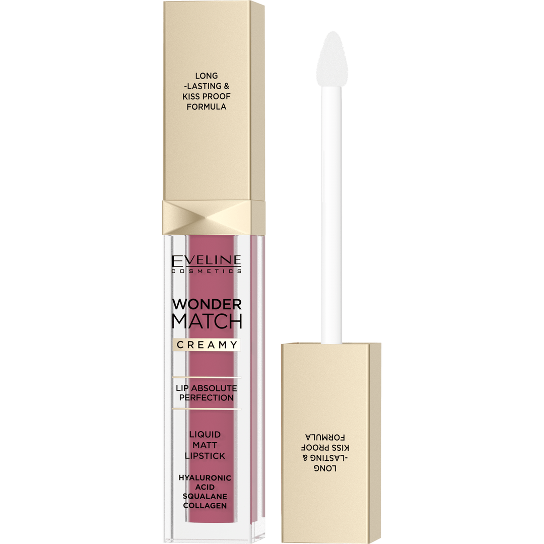 Eveline Cosmetics Wonder Match Liquid Matt Lipstick - 03 MAUVE - Cosmoshop - description
