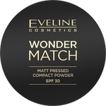 Eveline Cosmetics Wonder Match Matt Pressed Compact Powder SPF 30 02 Medium Beige - Cosmoshop - description