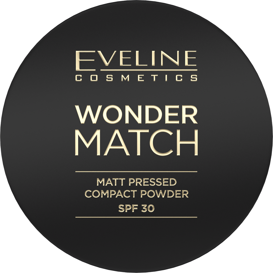 Eveline Cosmetics Wonder Match Matt Pressed Compact Powder SPF 30 02 Medium Beige - Cosmoshop - description