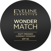 Eveline Cosmetics Wonder Match Matt Pressed Compact Powder SPF 30 02 Medium Beige - Cosmoshop - description
