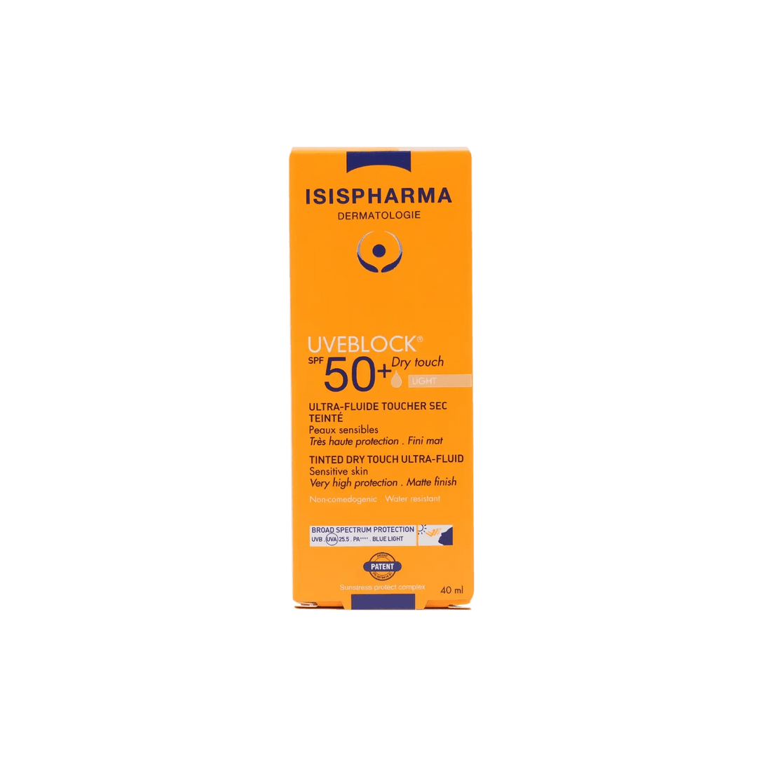 isis UVEBLOCK DRY TOUCH LIGHT TINTED 40 ML - ladyy