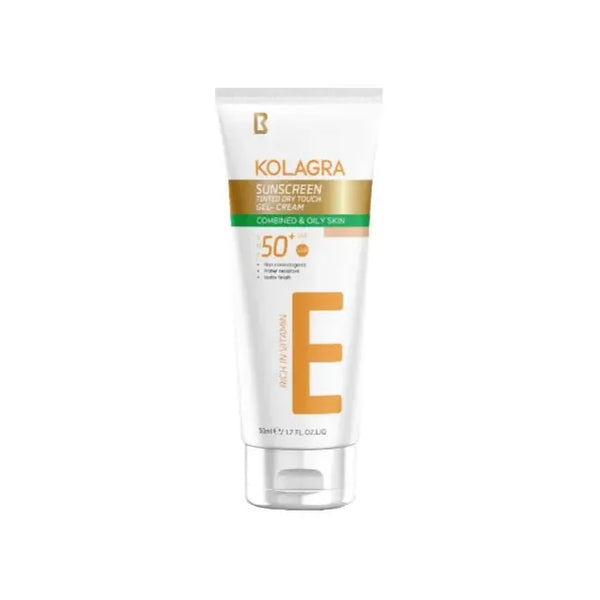 Kolagra Sun Screen Gel Cream Tinted 50 ML - ladyy