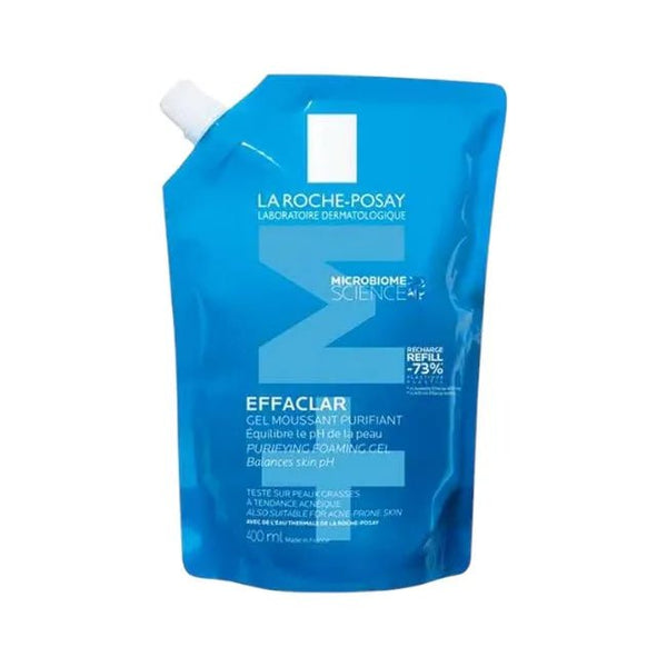 La Roche - Posay Effaclar Acne Foaming Cleansing Gel for Oily and Acne Prone Skin Refill Pack 400ml - ladyy