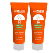 MELATIME SUNSCREEN GEL SPF50+ 120GM - ladyy