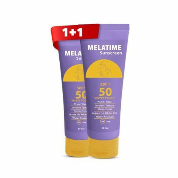 PROMO MELATIME SUNSCREEN GEL SPF50+ 50GM 1+1 - ladyy