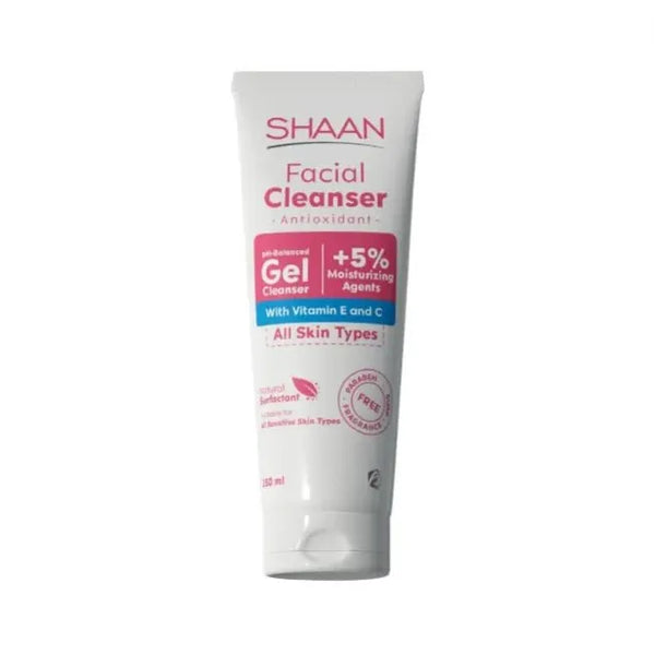 SHAAN FACIAL CLEANSER ANTIOXIDANT WITH VITAMIN E AND C ALL SKIN TYPE 250ml - ladyy