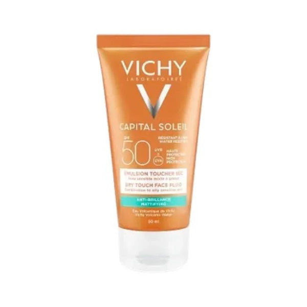 Vichy Capital Soleil Dry Touch Anti Shine Sunscreen for Combination to Oily Skin SPF50 50ml - ladyy