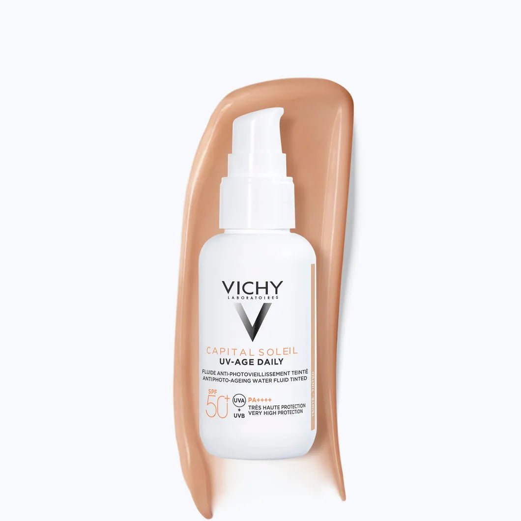 Vichy Capital Soleil UV - Age Tinted Anti Ageing Sunscreen SPF 50+ with Niacinamide 40ml - ladyy