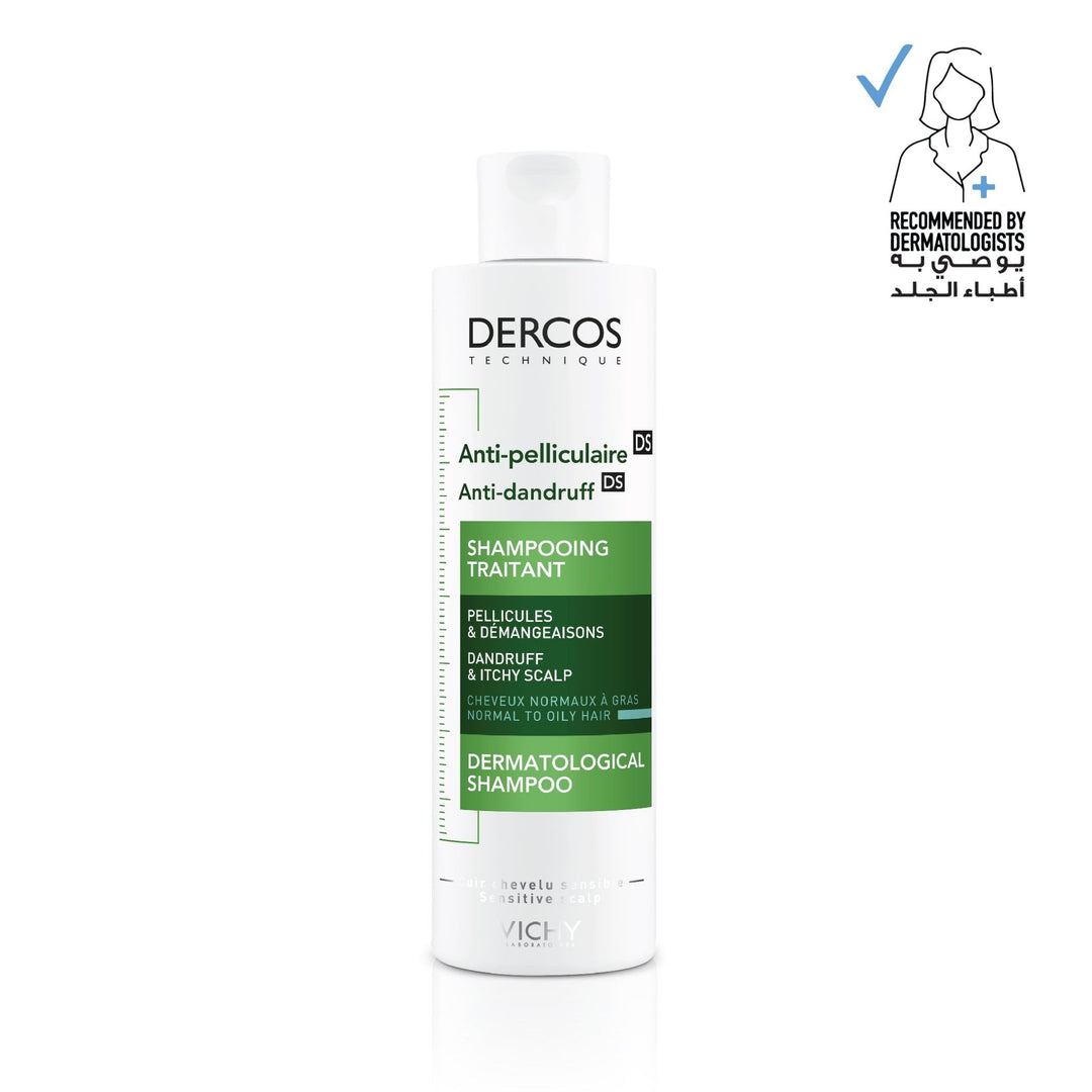 Vichy Dercos Anti Dandruff Shampoo for Normal to Oily Hair 200ml - ladyy