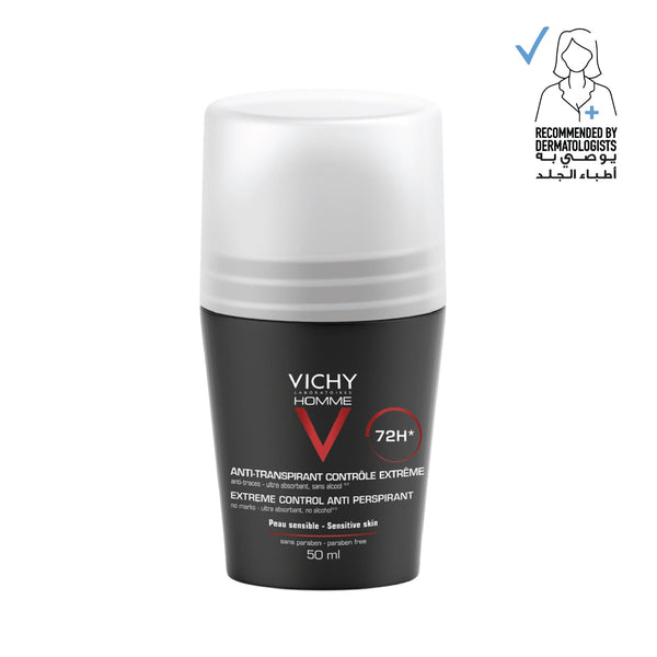 Vichy Homme Deodorant Anti Perspirant Soothing Effect for men 50ml - ladyy
