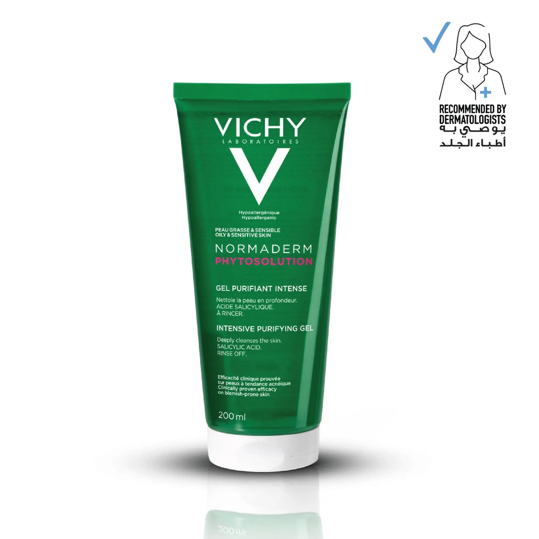 Vichy Normaderm Phytosolution Face Cleanser for Oily & Acne Skin 200ml - ladyy
