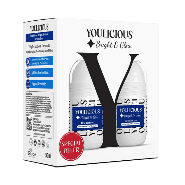 Youlicious Bright & Glow Deo Roll on promo ( 2 pcs) - ladyy