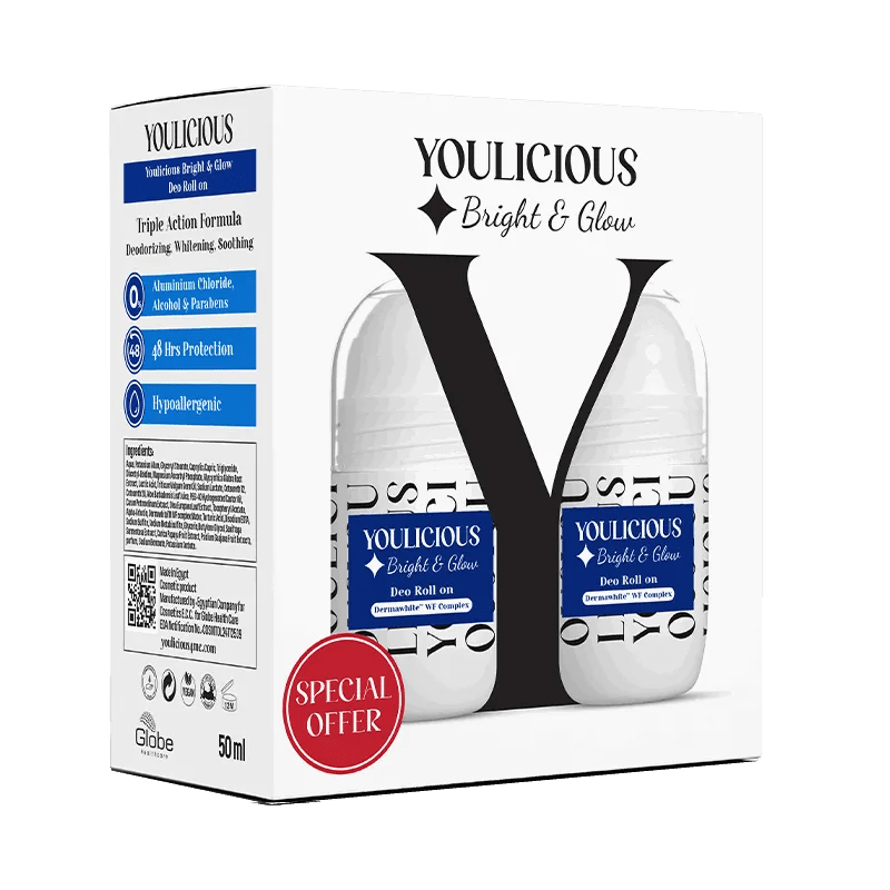 Youlicious Bright & Glow Deo Roll on promo ( 2 pcs) - ladyy