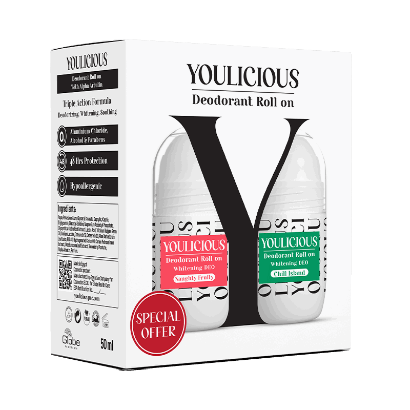 Youlicious Deodorant Roll-on promo (naughty fruity+chill island)