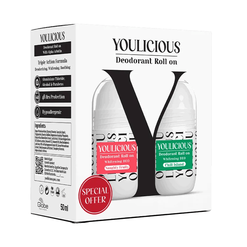 Youlicious Deodorant Roll - on promo (naughty fruity+chill island) - ladyy