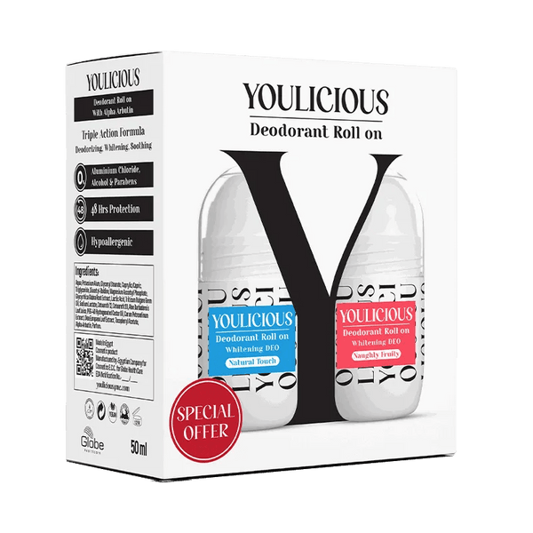 Youlicious Deodorant Roll - on promo (naughty fruity+Natural touch) - ladyy