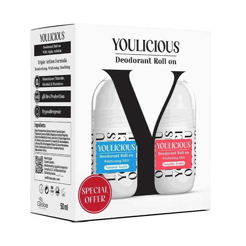 Youlicious Deodorant Roll - on promo (naughty fruity+Natural touch) - ladyy